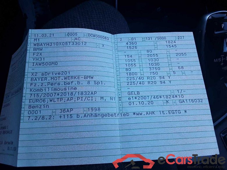 BMW Baureihe X2 (F39)(11.2017->) DE - SUV5 sDrive 20i EU6d, M Sport (OPF)(EURO 6d), 2020 - 2024 #2