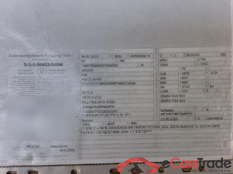 Skoda Scala ´19 Scala Ambition 1.0 TSI 81KW AT7 E6d #1