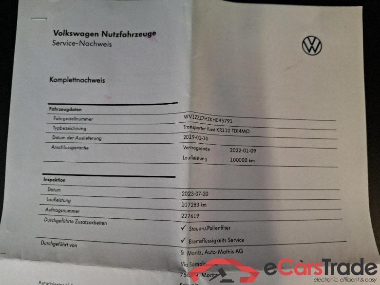 Volkswagen * Transporter Volkswagen Transporter 2.0 TDI 150PS 3000 H1 4MOTION 4d #4