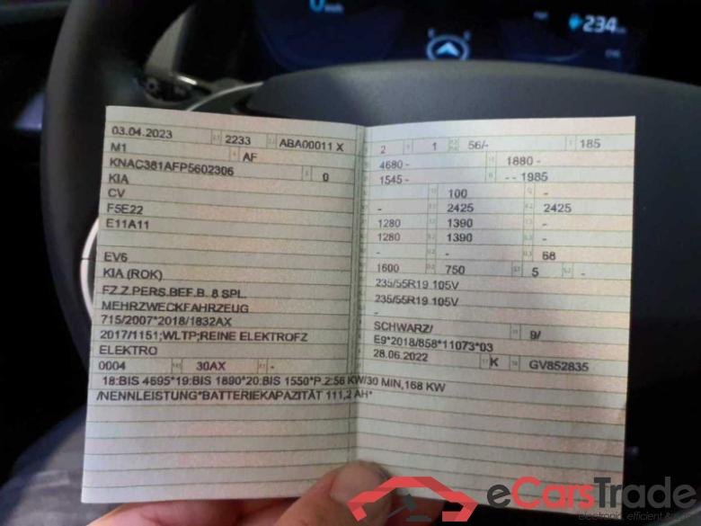 Kia EV6 (CV)(2021->) DE - SUV5 Elektro 77,4 kWh, 2WD, 2021 - 2024 #4