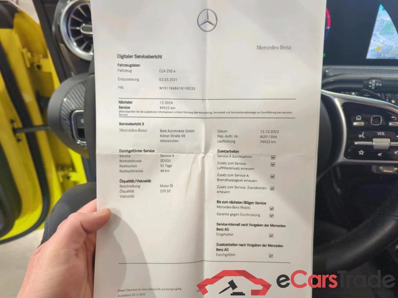 Mercedes CLA SB ´19 CLA -Klasse Shooting Brake CLA 250 e (118.686) 1.3 160KW E6d #6