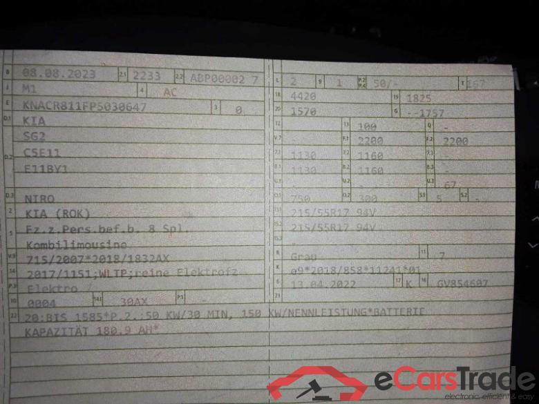 Kia Niro (SG2)(2022->) DE - SUV5, Vision (64,8kWh), 2022 - 2024 #6