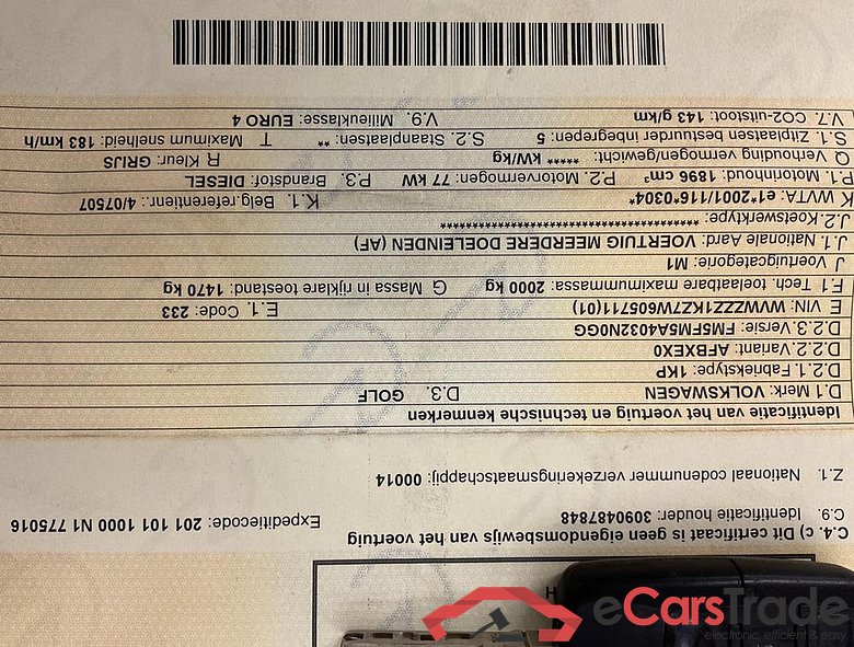 VOLKSWAGEN Golf Plus TREN TDI 105CV/PK 5V #5