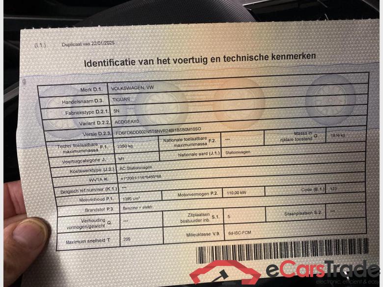 VOLKSWAGEN Tiguan eHybrid (PHEV) Tiguan R-Line Business Premium 1.4 TSI eHybrid 110 kW (150 ch) 6 vitesses DSG #5