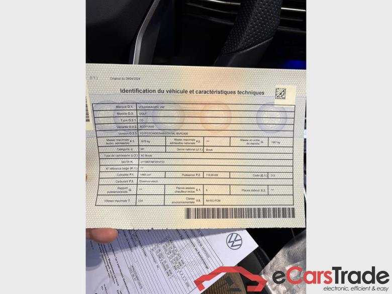 VOLKSWAGEN Golf VIII Golf R-Line Business Premium 1.5 eTSI 110 kW (150 ch) 7 vitesses DSG #6