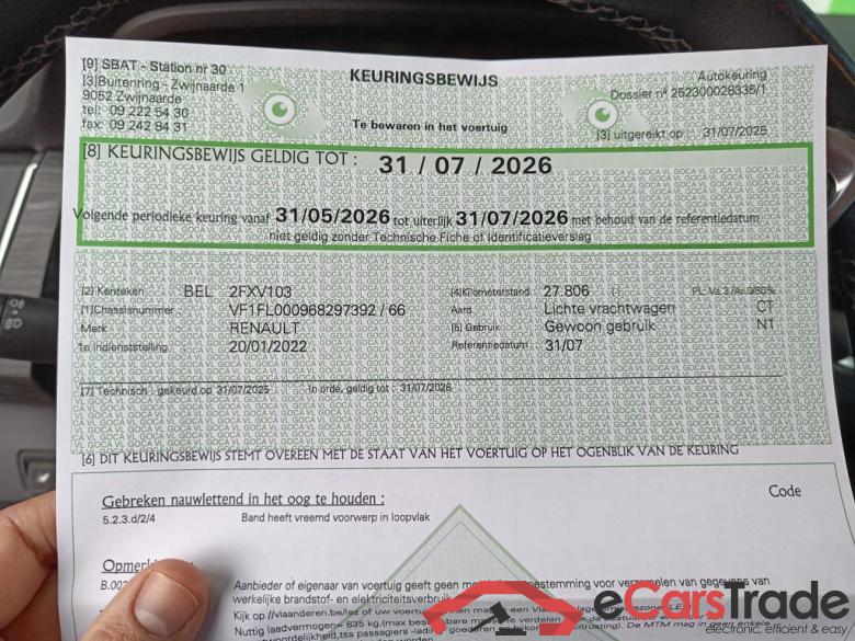 RENAULT Trafic 30 Fourgon Mwb Trafic 2.0 dCi 30 L2H1 Grand Confort EDC (EU6d) #5