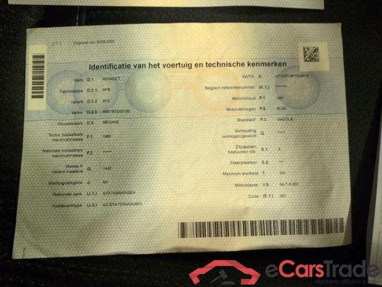 RENAULT MEGANE GRANDTOUR DIESEL - 2016 1.5 Blue dCi Corporate Edition (Fleet) #5