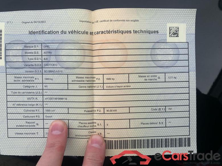 OPEL Astra Dsl Astra 1.5 Turbo D Edition 2020 S/S #4