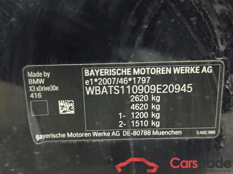 Baureihe X3 xDrive 30 e M Sport 2.0 215KW AT8 E6d #4