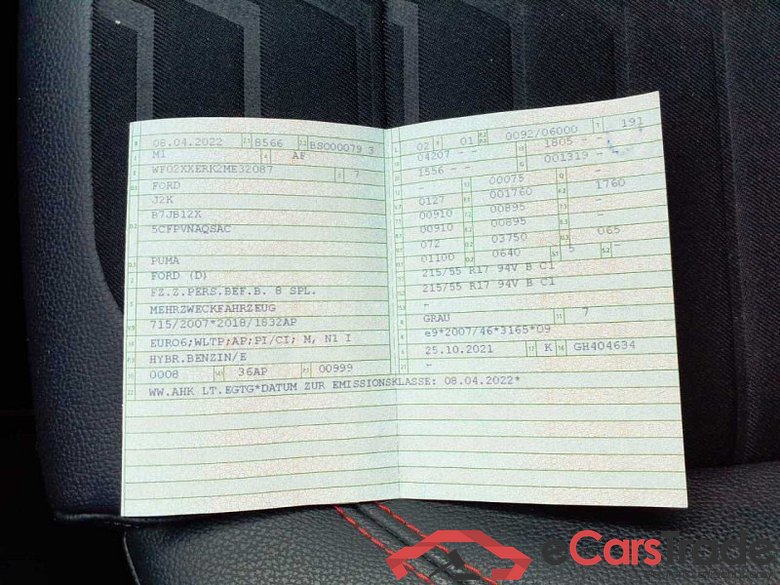 Ford Puma (2019->) DE - SUV5 1.0 EcoBoost Mild Hybrid EU6d, ST-Line X S/S (EURO 6d), 2020 - 2024 #4