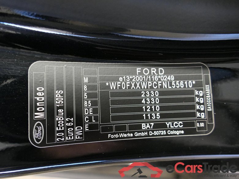 Mondeo Turnier Titanium 2.0 EcoBlue 110KW AT8 E6dT #5