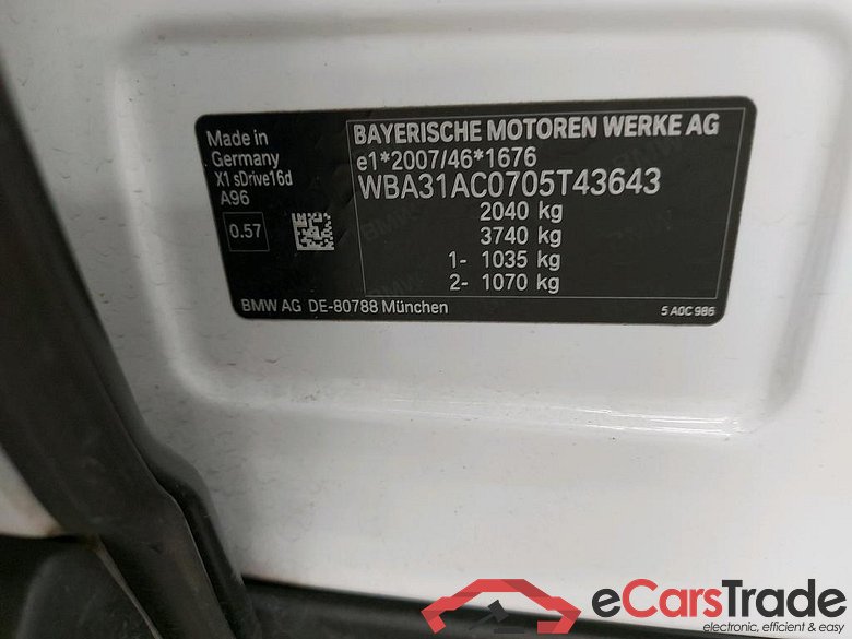 BMW - BMW X1 sDrive16d 116PK Business Edition Pack Business With Heated Seats & Travel #6