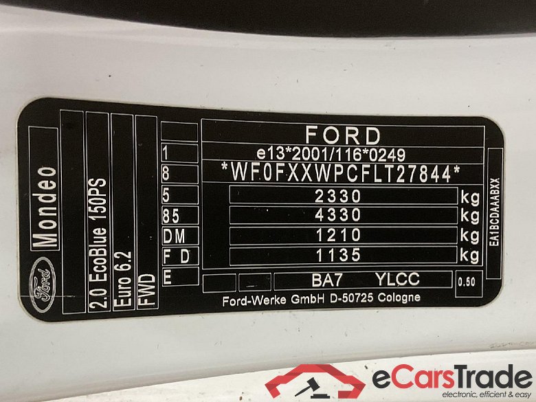 Mondeo Turnier Titanium 2.0 EcoBlue 110KW AT8 E6dT #5