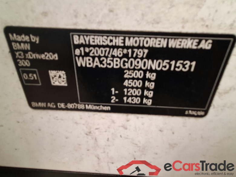 BMW X3 xDrive20d Aut. Advantage 5d 140kW #5