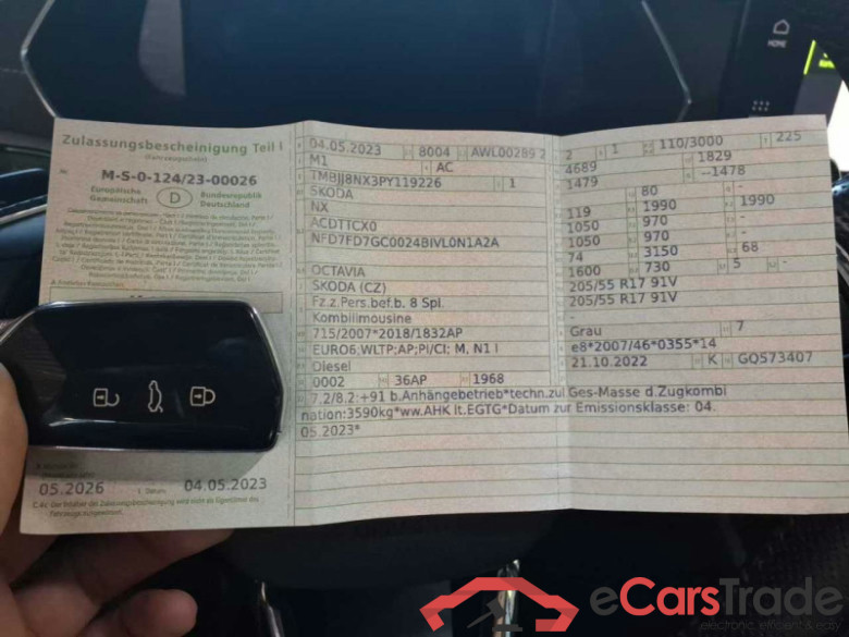 Skoda Octavia Combi (NX5)(01.2020->) DE - Kb5 2.0 TDI DPF EU6d, Style, 2020 - 2023 #6