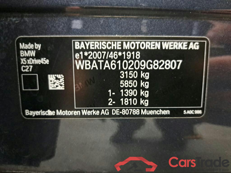 BMW - BMW X5 xDrive45e 394PK M Sport Pack Business Plus With Vernasca Leather & Driving Assistant Pack & Head Up & Parking Assistant Plus & 20 Inch   * HYBRID * #6