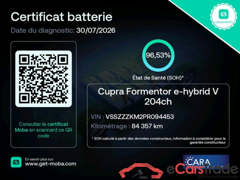 CUPRA Formentor / 2020 / 5P / SUV 1.4 e-HYBRID 204ch DSG6 Business Edition #2