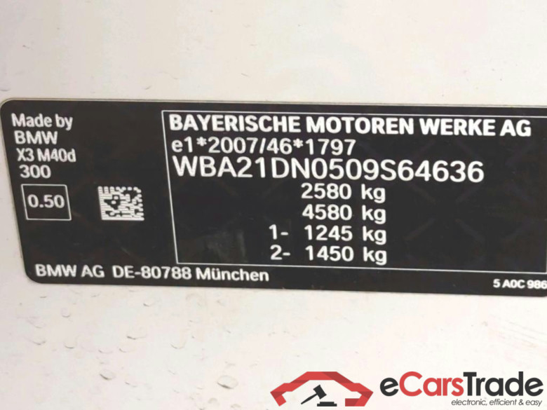 Baureihe X3 M40 d 3.0 250KW AT8 E6d #4