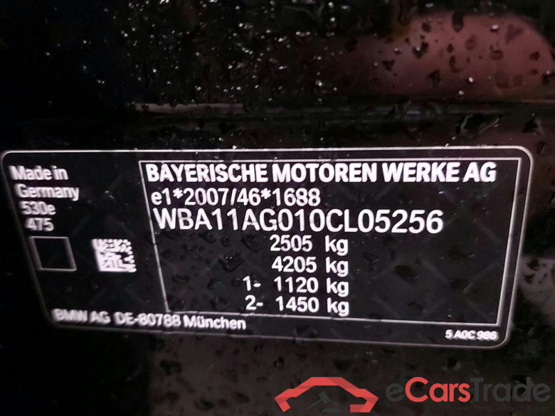 BMW - BMW 5 BERLINE 530eA 292PK Pack Business & Comfort & Travel & Driving Assistant * HYBRID * #6