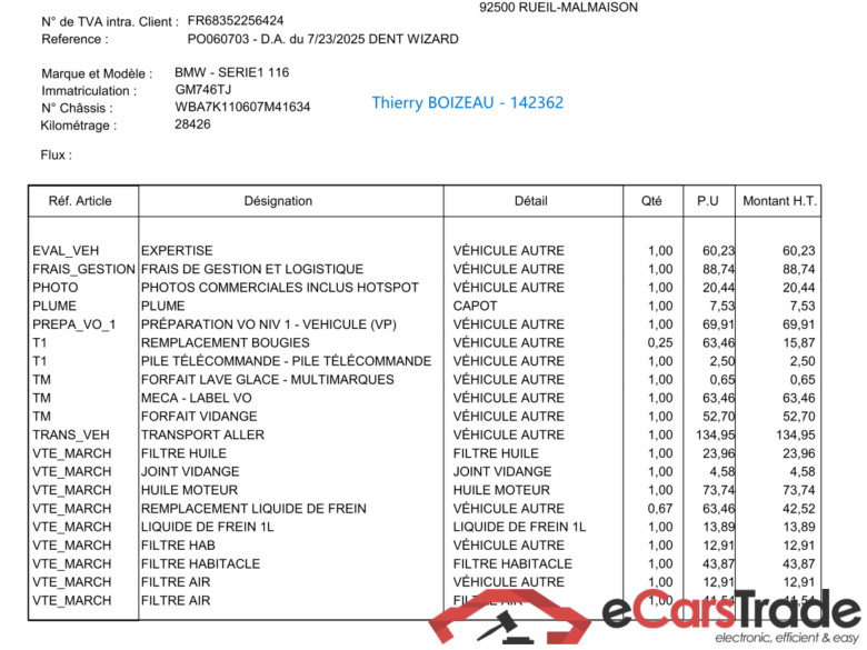 BMW Série 1 / 2019 / 5P / Berline 116i Business Design / PRÊT A VENDRE #2